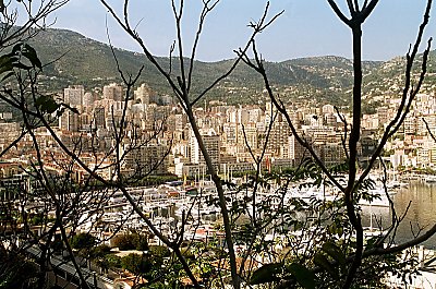 View of Monaco - and the Monaco Marina 
