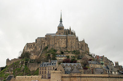 Det typiske Mont St-Michel billede