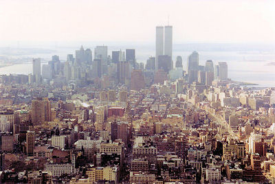 Downtown New York - set fra toppen af Empire State Building