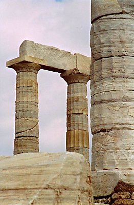 The Poseidon-temple was builtt 444 b.c. - at about the same time as Parthenon